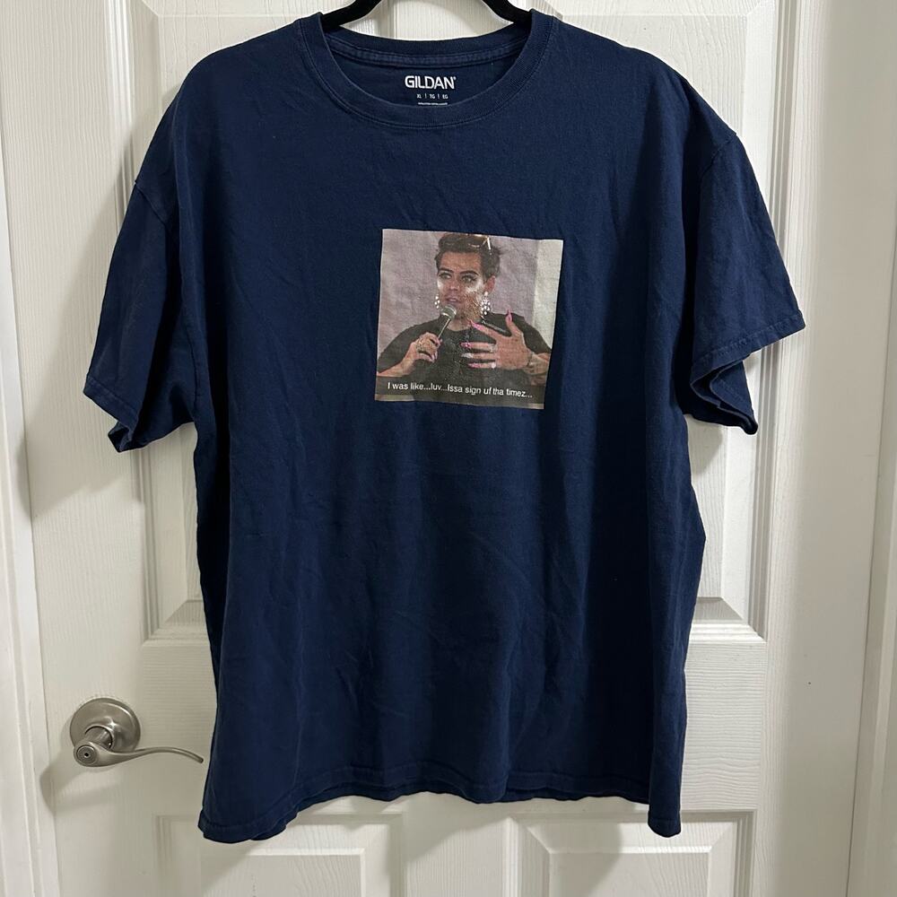 💥Sign of the Times Graphic T-Shirt Men’s unisex size XL Navy screen print